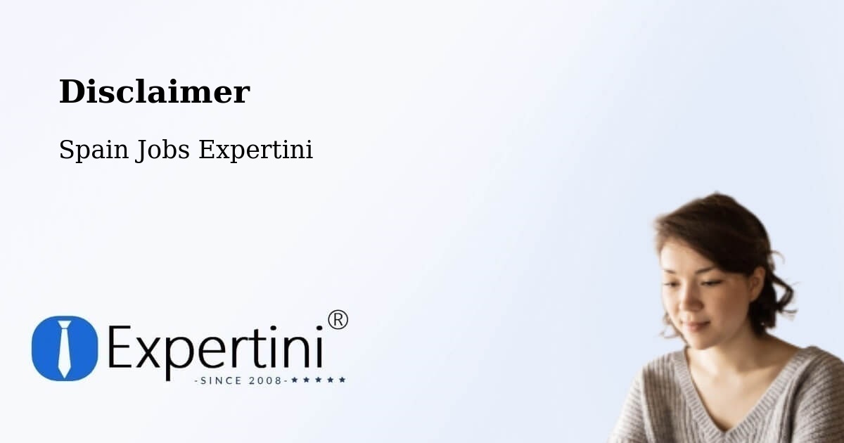 Disclaimer – Bellprat - Spain Jobs Expertini